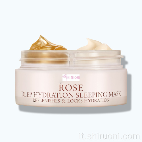 Gel e crema notte all&#39;acqua di rose